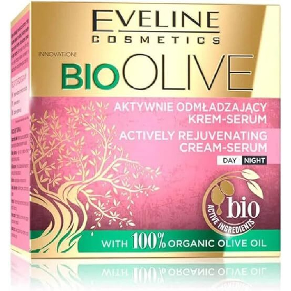 Eveline Bio Olive Actively Rejuvenating Cream Serum - 50ml - Vegan Friendly - 1