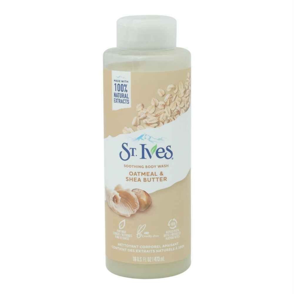 ST. IVES- OATMEAL  SHEA BUTTER BODY WASH 16oz  473ml - 1