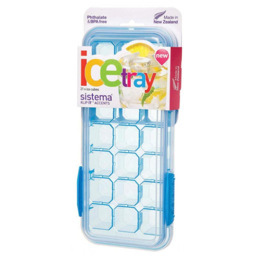 Sistema Large Ice Tray Accents Klip It Blue - 1