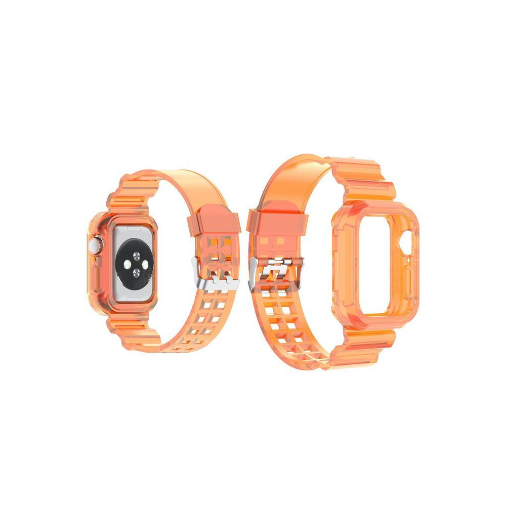 Perfii Ice Case Silicone Replacement Band For Apple Watch 45/44/42mm Series 8/7/6/SE/5/4/3 - 3