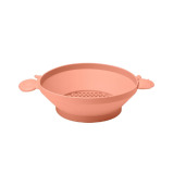 Sieve durable Scrunch with Handles Collapsible and foldable, Made of silicon, Coral  - 1 miniature