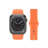 Perfii Solid Silicone Replacement Band for Apple Watch 49, 45, 44, 42 mm Series Ultra 8/7/6/5/4 SE - 1 miniature