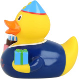 Lilalu Bath Toy Birthday Boy Duck Blue & Yellow - 2 miniature