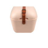 Polarbox Classic Cooler Box with Leather Strap, Nude - Olive Green Rigid Thermal Insulated Ice for Beach, Picnic Party Convertible Lid Polypropylene I - 3 miniature