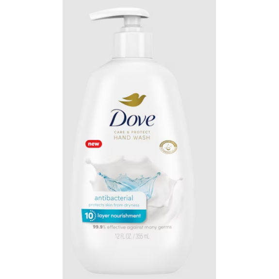 DOVE, Средство ДЛЯ МЫТЬЯ РУК, антибактериальное, 500 мл