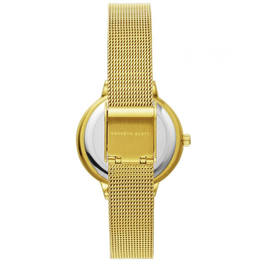 Kenneth Scott Women's White Dial Analog Watch - K22523-GMGW - 3