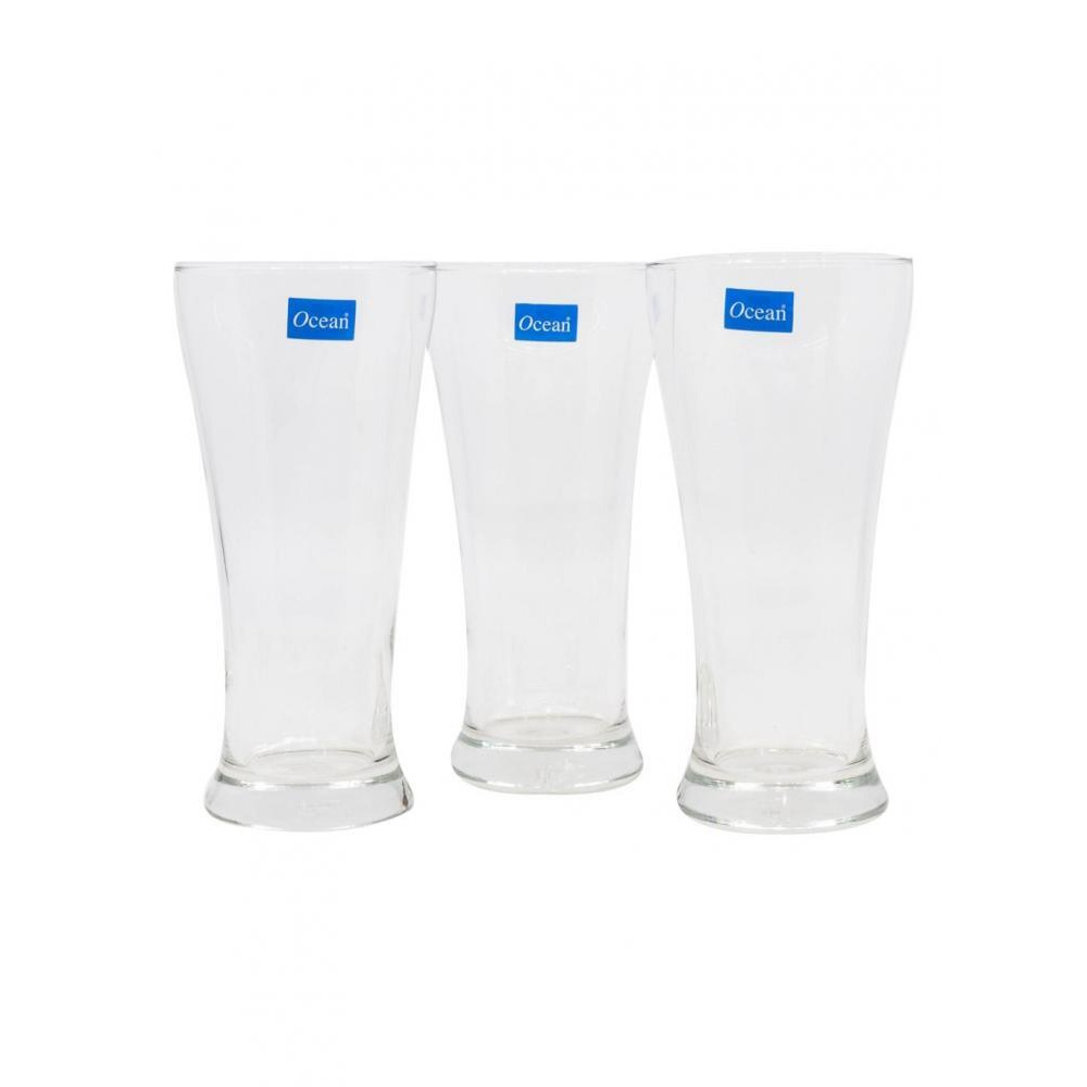 Ocean Pilsner Glass, 400 ml, Set of 3 Pieces - 3