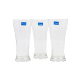 Ocean Pilsner Glass, 400 ml, Set of 3 Pieces - 3 miniature