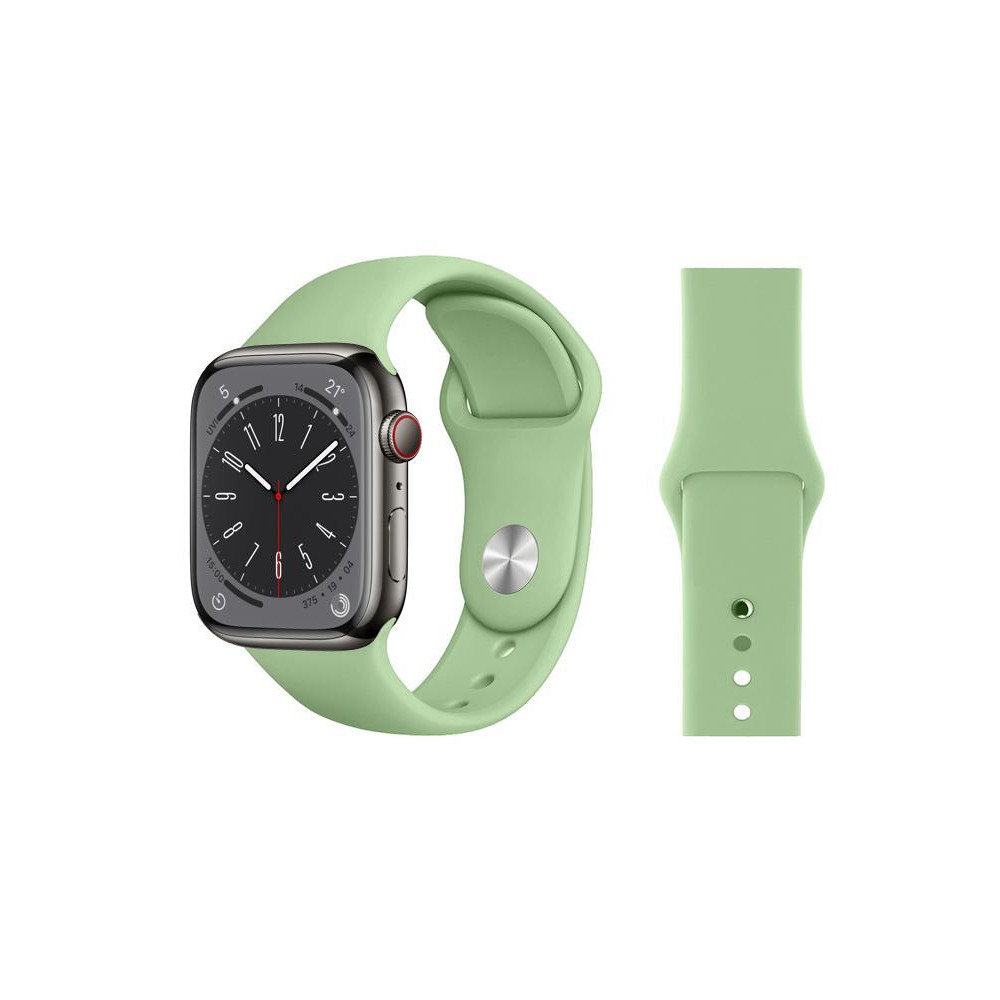 Perfii Solid Silicone Replacement Band for Apple Watch 49, 45, 44, 42 mm Series Ultra 8/7/6/5/4 SE - 1