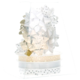 Набор бантиков и лент для упаковки подарков, Koopman, Рождественский, Коричневый и белый - 1 miniature