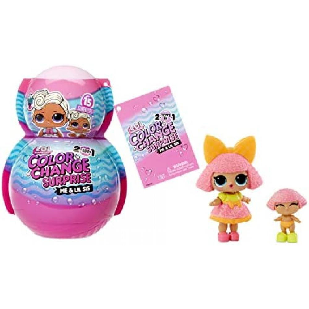 L.O.L. Surprise! 2-N-1 Me & My Lil Sis Color Change Surprise With 15 Surprises - Great Gift For Kids Ages 4+, Multicolor - 1