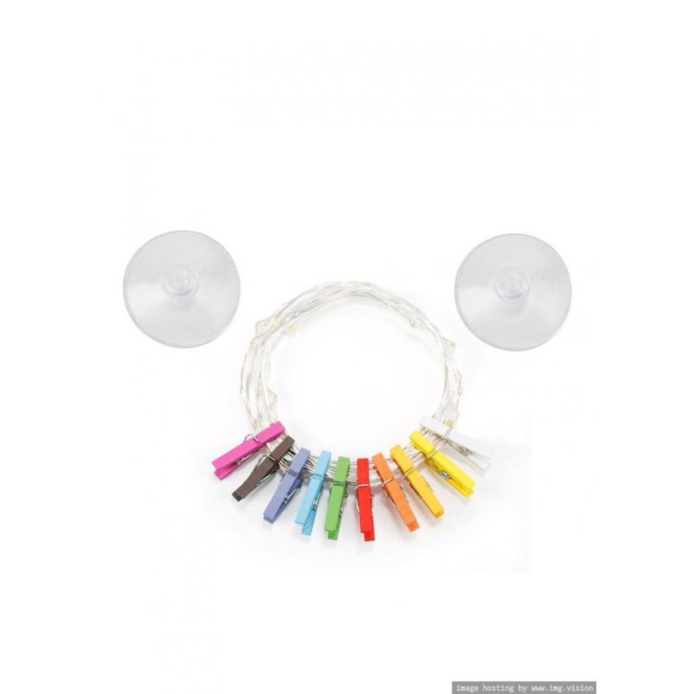 Kikkerland Mini Clothespin String Lights - 1