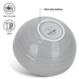 Fissman 2-Piece Bowls Firmina Gray 14.5/620ml New Bone China - 2 miniature
