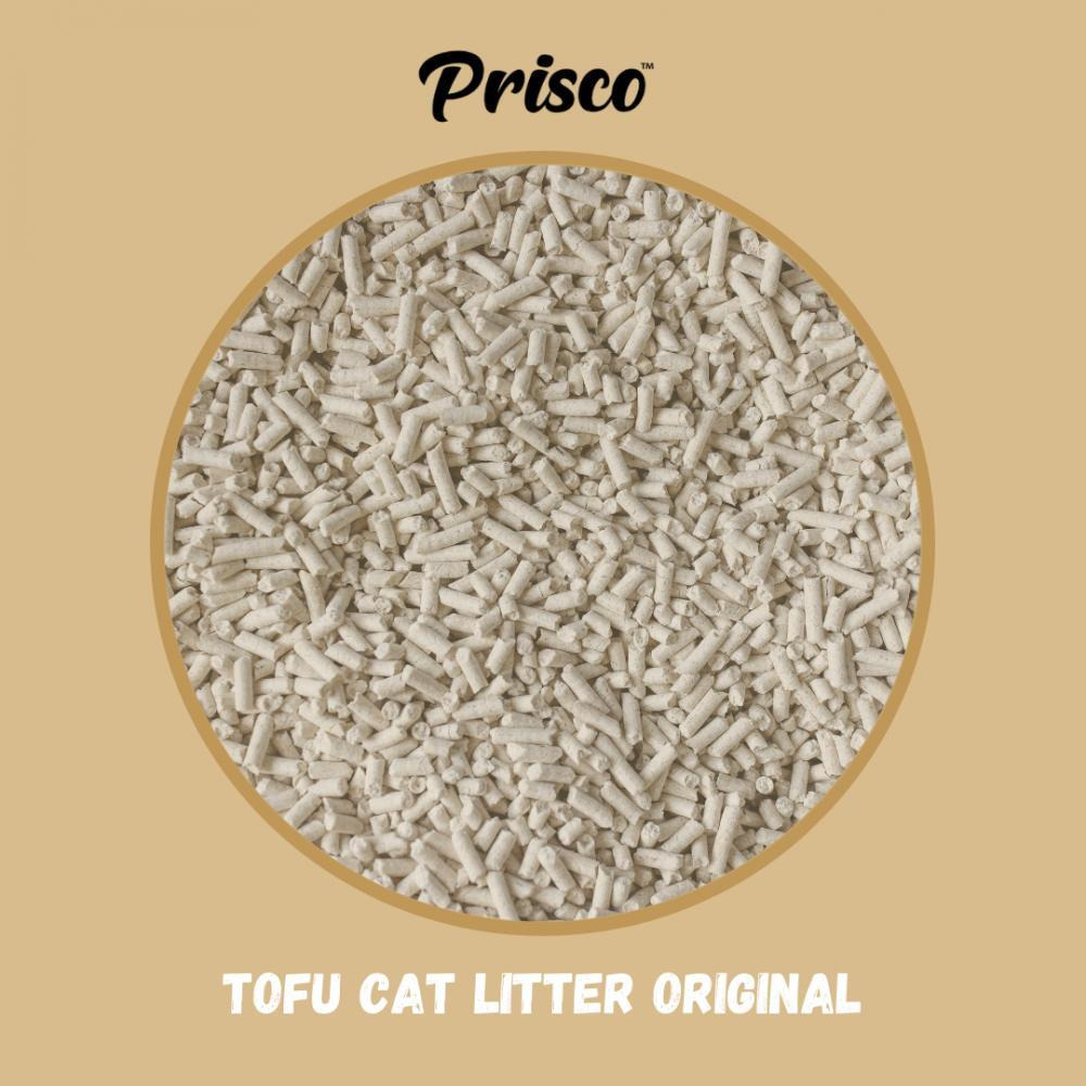 Prisco \/ Tofu Cat Litters Set of 4 Packs Scents: Green Tea, Lavender, Original, Charcoal - 4