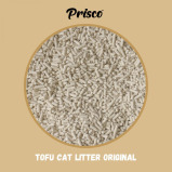 Prisco \/ Tofu Cat Litters Set of 4 Packs Scents: Green Tea, Lavender, Original, Charcoal - 4 miniature