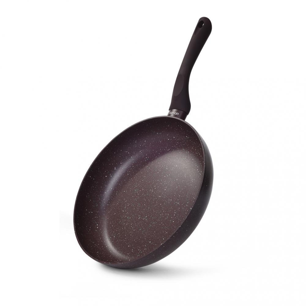 Fissman Deep Frying Pan Mosses Stone Professional Non Stick Coating TouchStone Brown 28x5.8cm - 1