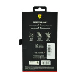 Ferrari Hc Pu Carbon Effect Case With Italian Flag Line For Iphone 14 Pro Black - 3 miniature