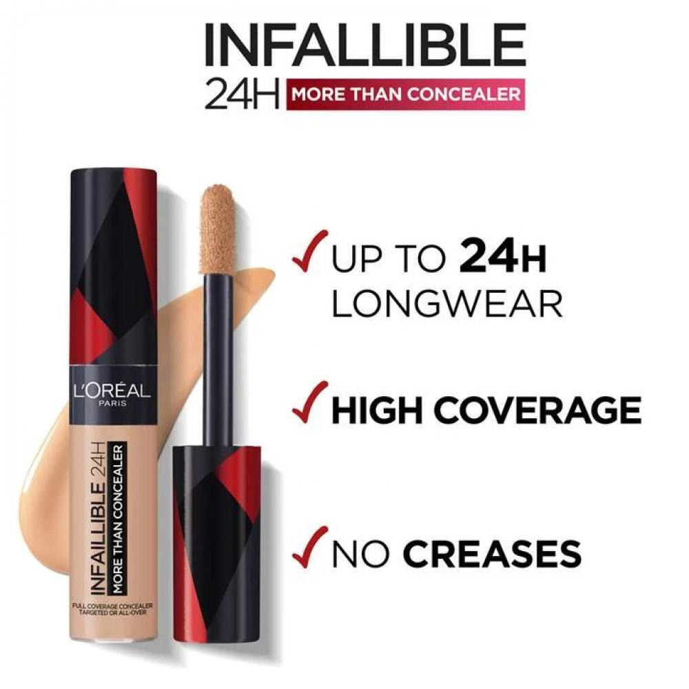 L'Oreal Paris / Стойкий многофункциональный консилер, Infaillible 24H more than concealer, оттенок 323 Fawn chamois, 11 ml - 4
