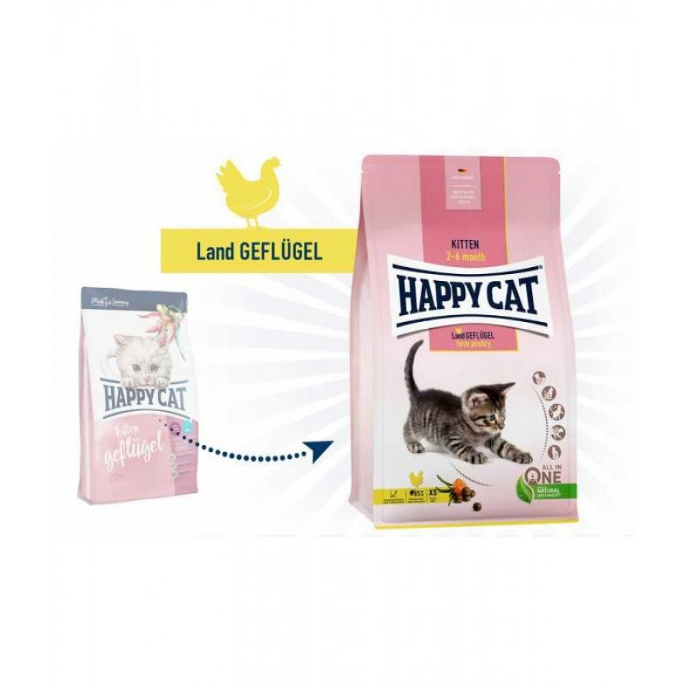 Happy Cat - Kitten - Farm Poultry - 1.3kg - 1