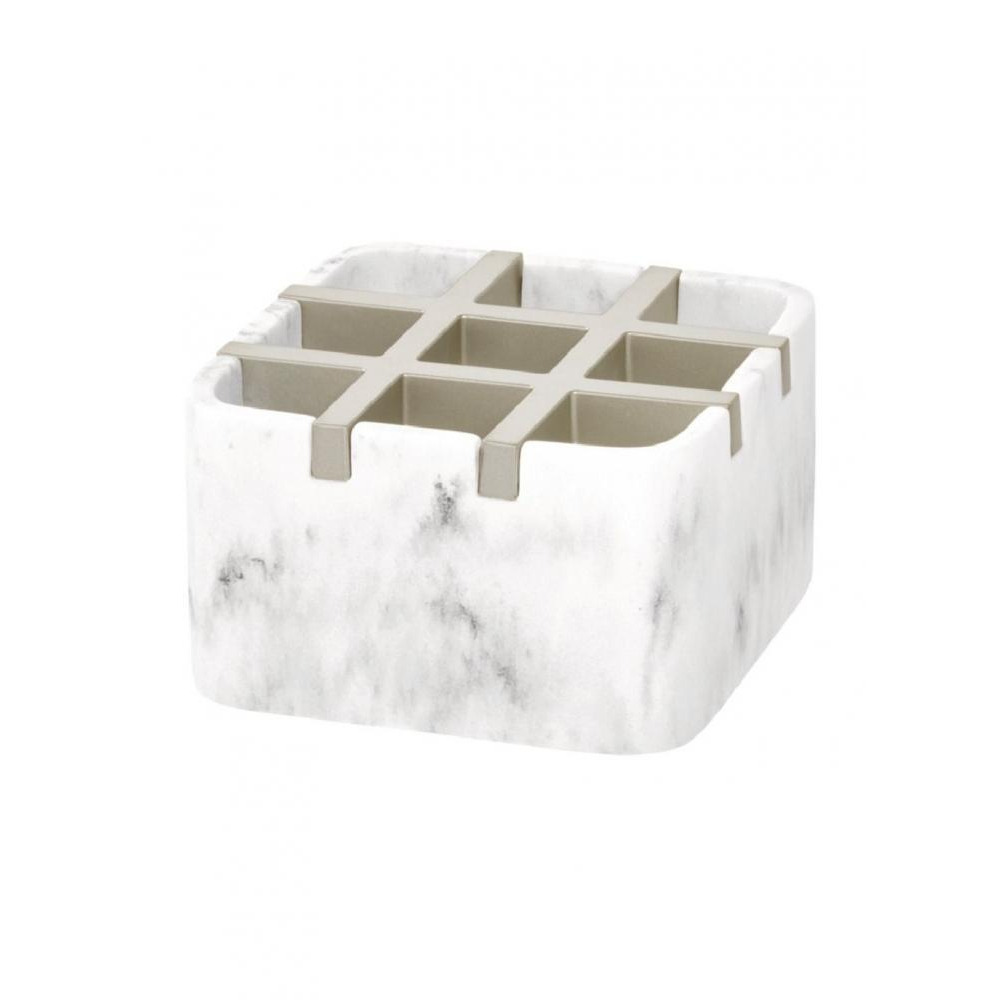 Косметический органайзер Inter Design Dakota Белый Мраморный Атлас - 1