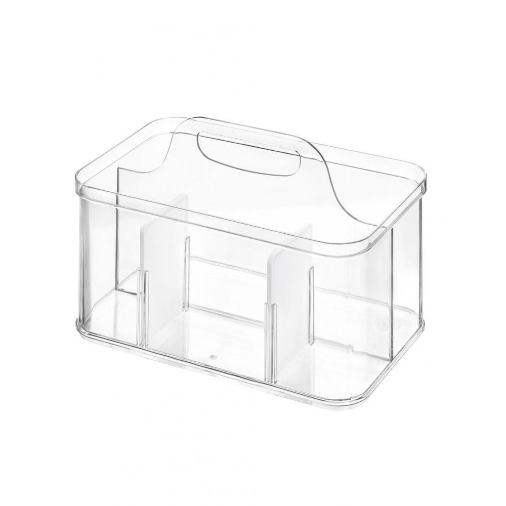 Interdesign Crisp Cutlery Tote Clear - 2