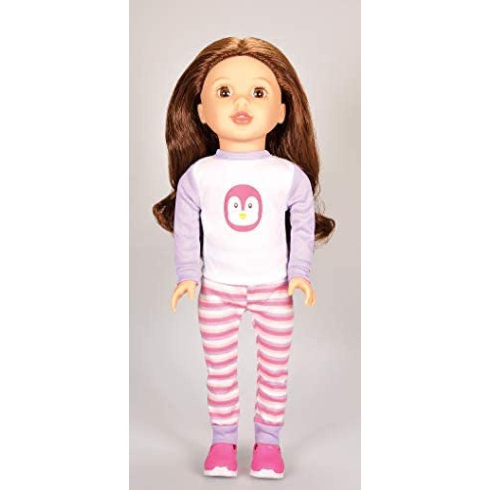 Lotus Soft Bodied Girl Doll Serena Sleepover Set, Multi-Colour, 15”/38cm, Lt15025 - 2