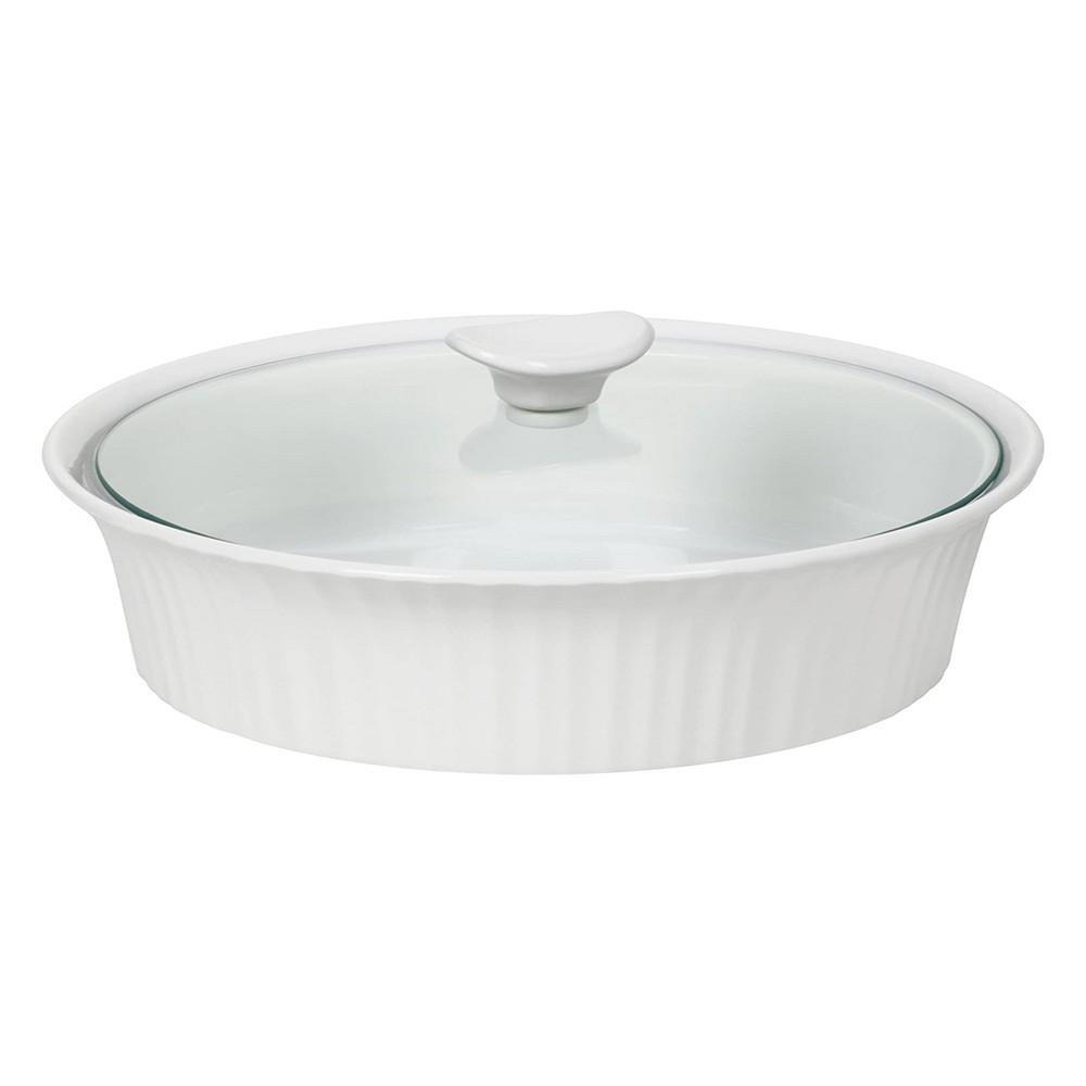Corningware 2.3 Liter French White Round Casserole With Lid - 1