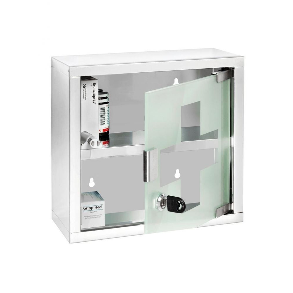 Wenko Stainless Steel Medicine Chest Blue Silver - 1