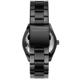 Kenneth Scott Men's Black Dial Mechanical Watch - K22312-BBBB - 3 miniature