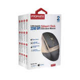 Promate Samit 2.4GHz Ergonomic 2200 DPI Silent Click Wireless Mouse - 1 miniature
