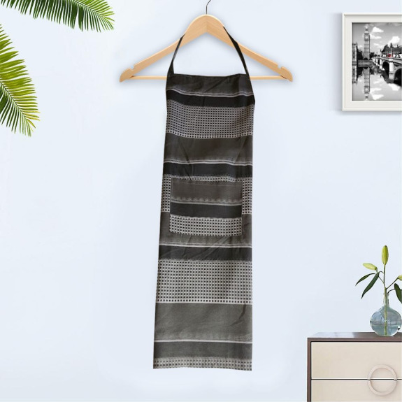 Kitchen Apron BYFT Orchard Light Grey Minichecks