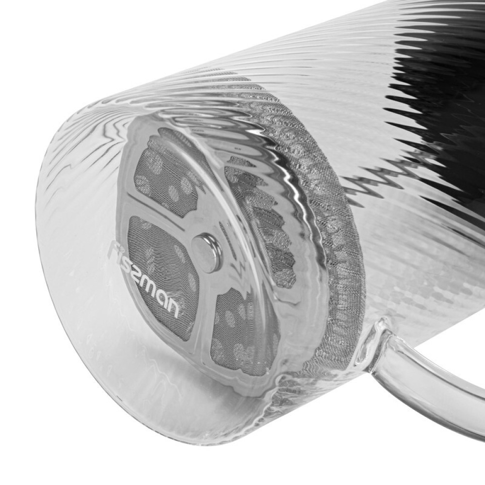 Fissman French Press Coffee Maker 1000ml Borosilicate Glass - 2