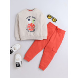 КОМПЛЕКТ ИЗ 2 Предметов: Толстовка с Принтом «ПАНДА» и Джоггеры для мальчиков (12–18 месяцев), бежево-оранжевый - 6 miniature