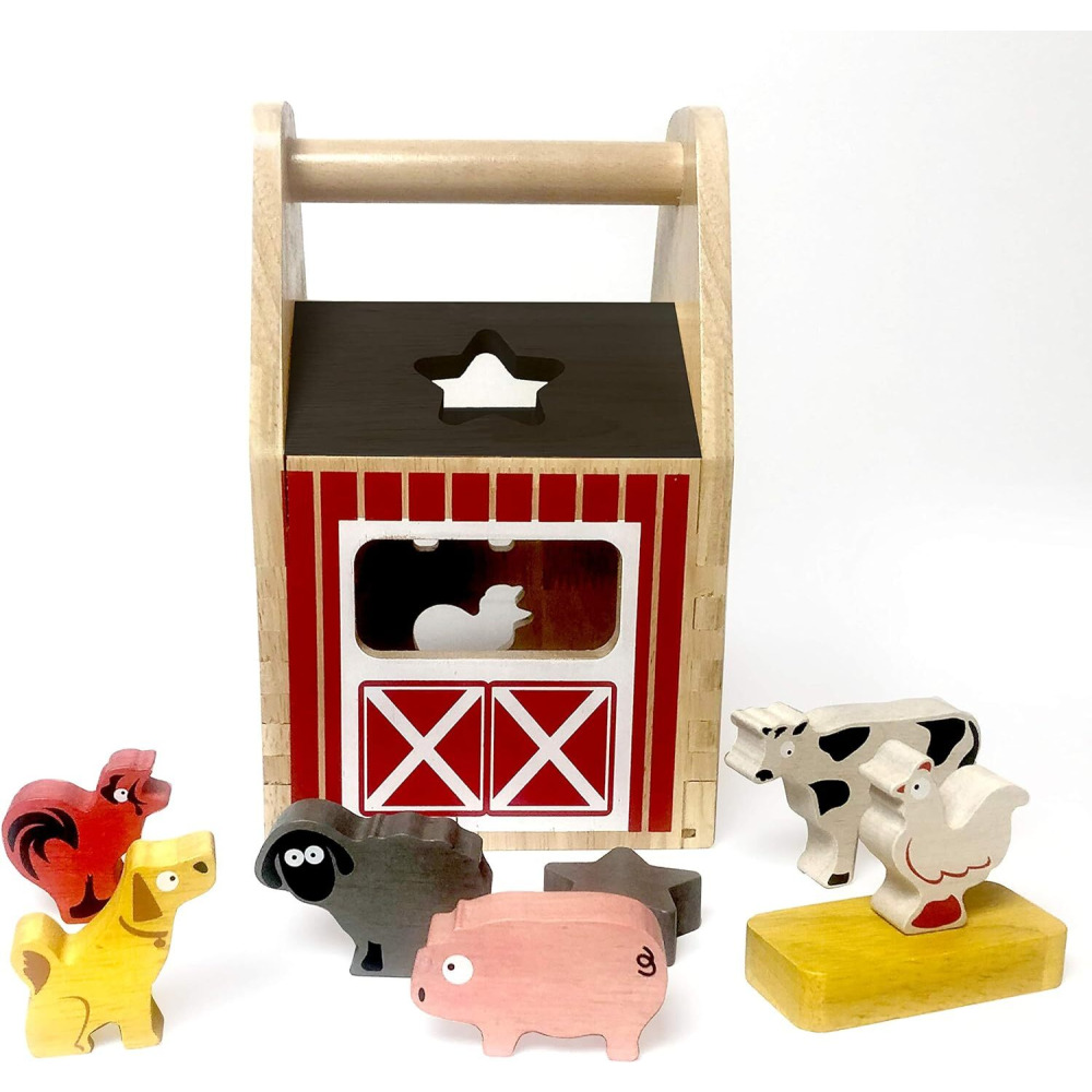 Toy BeginAgain Barnyarn shape sorter - 2