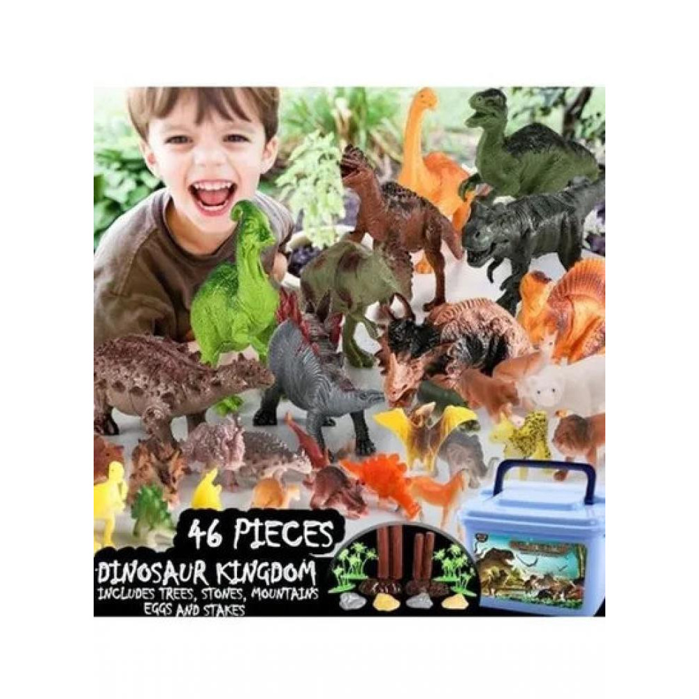 AMERTEER / Dinosaurs toy set, 46 pcs - 6