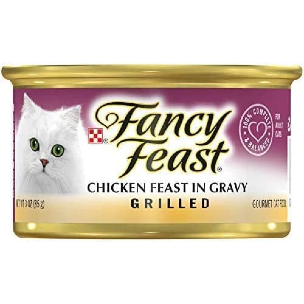 Fancy Feast / Cat food, Grilled chicken, Pack of 6 pieces x 3 oz (85 g) - 2
