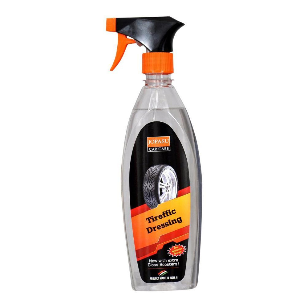 Jopasu Tireffic Dressing-Polish (500 ml) Restores Shine and Lustre to Exterior Vinyl, Plastic, Rubber Surfaces and Tyres - 1