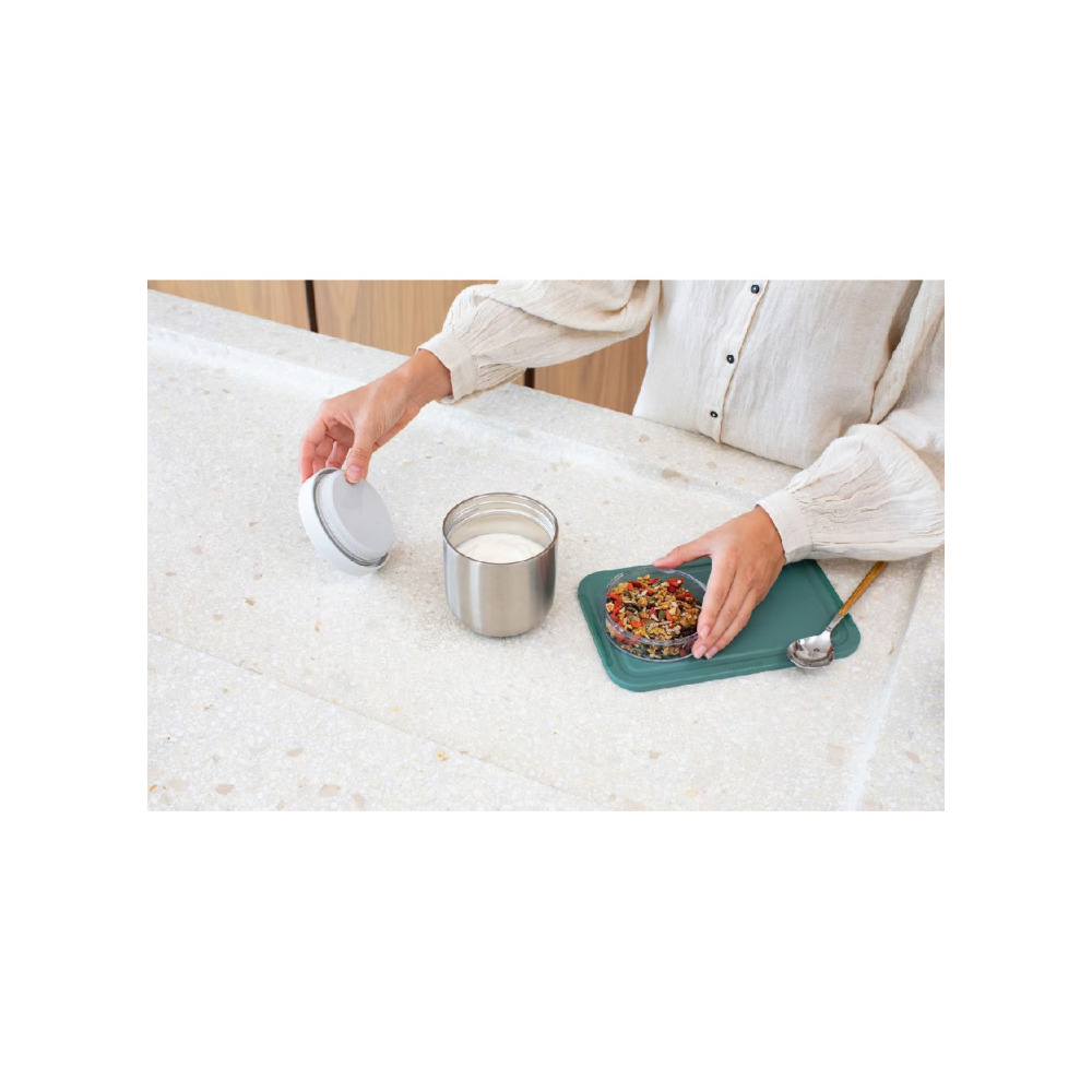 Кастрюля Brabantia MAKE \& Take Изолированная для ОБЕДА 0,5 Л Светло-серый - 4