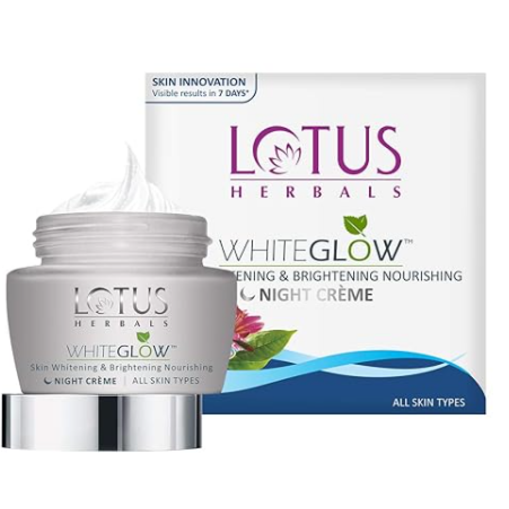 Lotus Herbals, Whiteglow Night Cream, Whitening, 40 g - 1