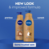 NIVEA Body Lotion for Dry Skin, Cocoa Butter, 5in1 Complete Care, 48H Deep Moisture, 2x400ml, Pack of 2 - 2 miniature