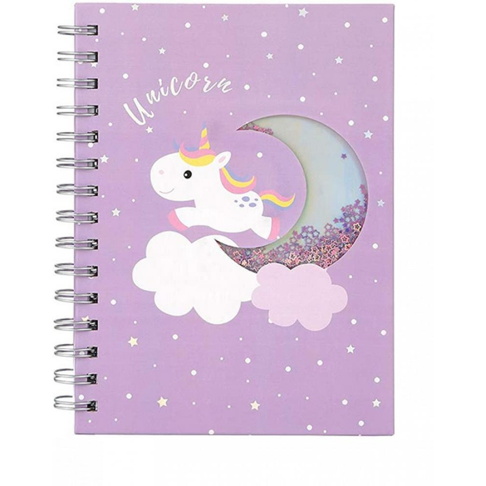 Generic / Notebook, Cute unicorn, 160 pages, Purple - 3