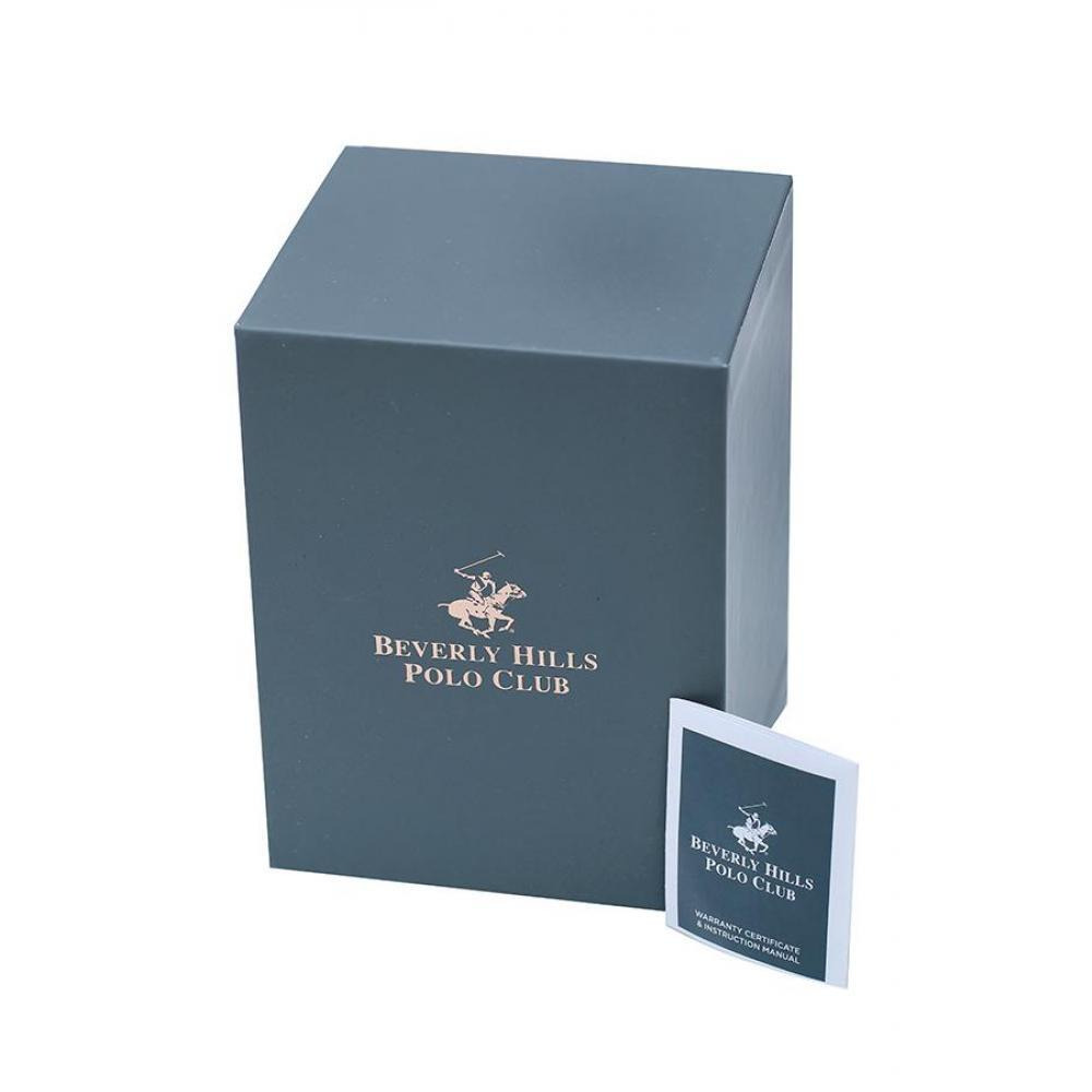 BEVERLY HILLS POLO CLUB Men's Multi Function Gun Black Sunray Dial Watch - BP3255X.351 - 4