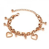 LEE COOPER Women's Stainless Steel Rose Gold Bracelet - LC.B.01035.440 - 2 miniature