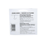 Panacea Pack Of 5 Black Ceiling Hook - 3 miniature