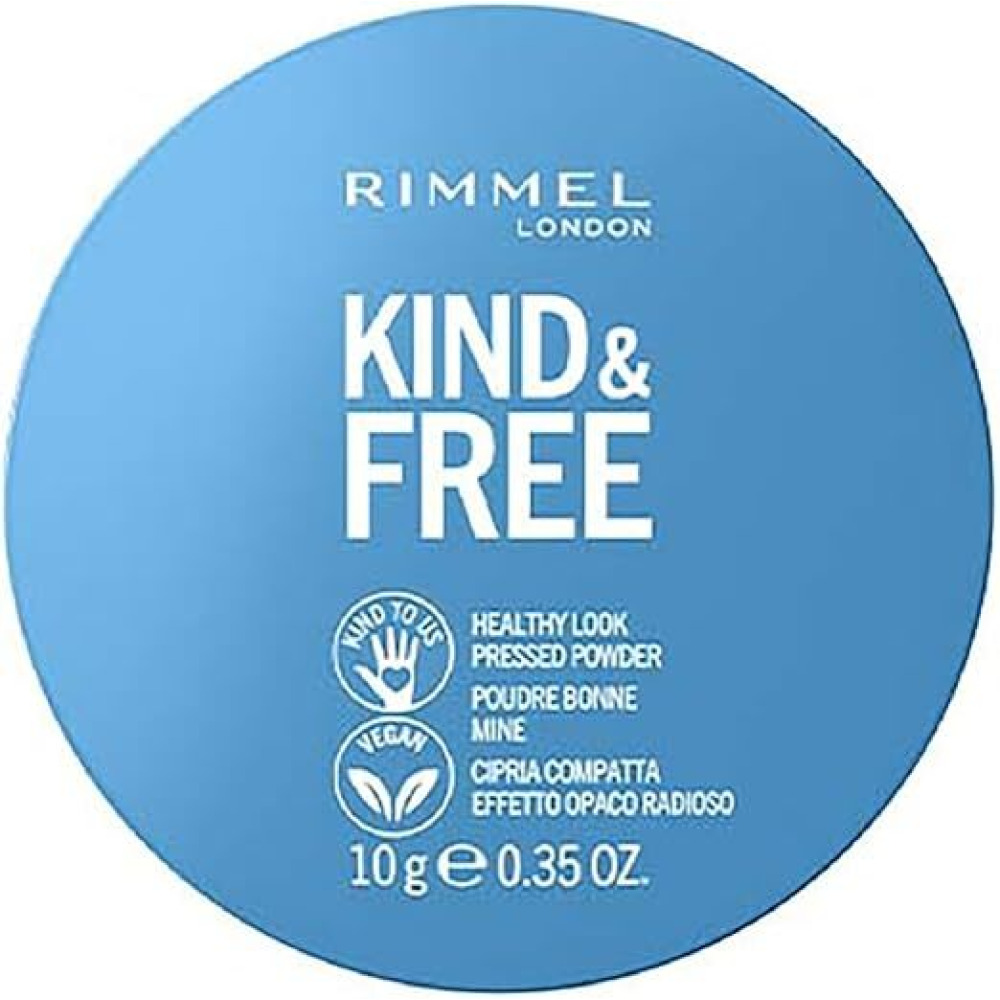 Rimmel London Kind + Free Natural Finish Компактная ПУДРА, Прозрачная 001, 10 г - 1