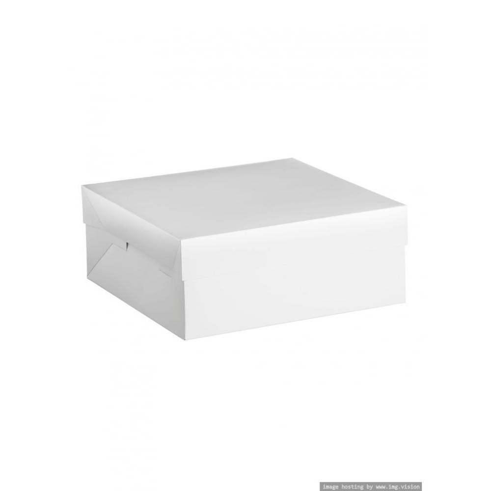 علبة كيك بيضاء مقاس 8 بوصة من ماسون كاش - 1