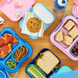 Zoku Neat Bento has compact design, Sof Touch handle, Adjustable containers and Leakproof. Pink - 5 miniature