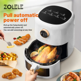 ZOLELE ZA004 Electric Air Fryer 4.5L Capacity Non-Stick Coating Frying Basket Knob Control Temperature 80-200 Degree Celsius 4D Hot Air Circulation - 3 miniature