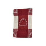 Kitchen Towel BYFT Orchard Heavy Waffle, 50 x 70 Cm, Cotton 102 Gsm, Red \& White Multicheck, Set of 6 - 5 miniature