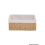 Homesmiths Large Storage Basket Brown with Liner 36 x 27 x 13 cm - 2 miniature